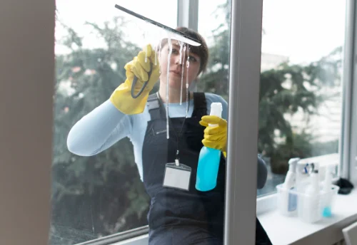 Nettoyage de vitres intérieures et extérieures à Bourgon